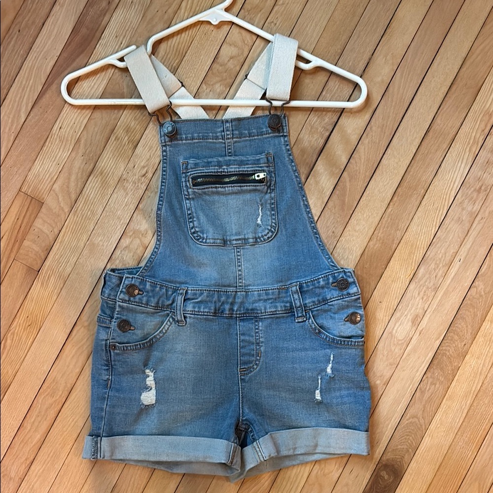 Kids Denim Overalls with Adjustable Straps